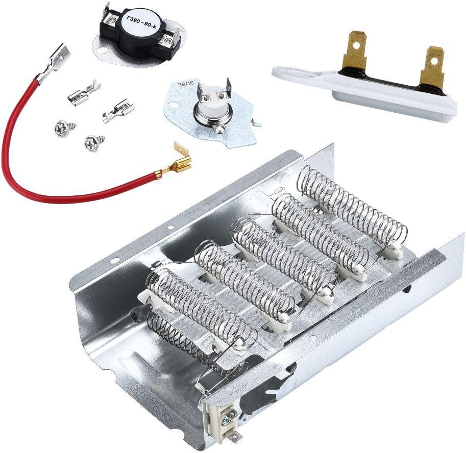 AMI PARTS 279838 W10724237 Dryer Heating Element Fit for Whirlpool Kenmore Maytag Amana Electric Cabrio Roper Dryer 70 80 Series Model 110 Dryer Parts WED4815EW1 NED4655EW1 8565582 3403585 AP3094254