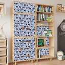 CRE8TIVE Black Blue Cat Wallpaper Stick and Peel Cute Kitten Cat Paw Print Wallpaper for Kids Nursery Wallpaper 12"x118" Adhesive Blue Contact Paper Removable Animal Wallpaper for Bedroom Bathroom