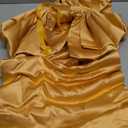 Wavwavw Giant Bow Decor Oversized Big Bows Decoration for Room Wall Backdrop 75x18 Inch Ribbon Tie for Wedding Valentines Day Birthday Party Baby Shower Supplies(Gold,Satin)