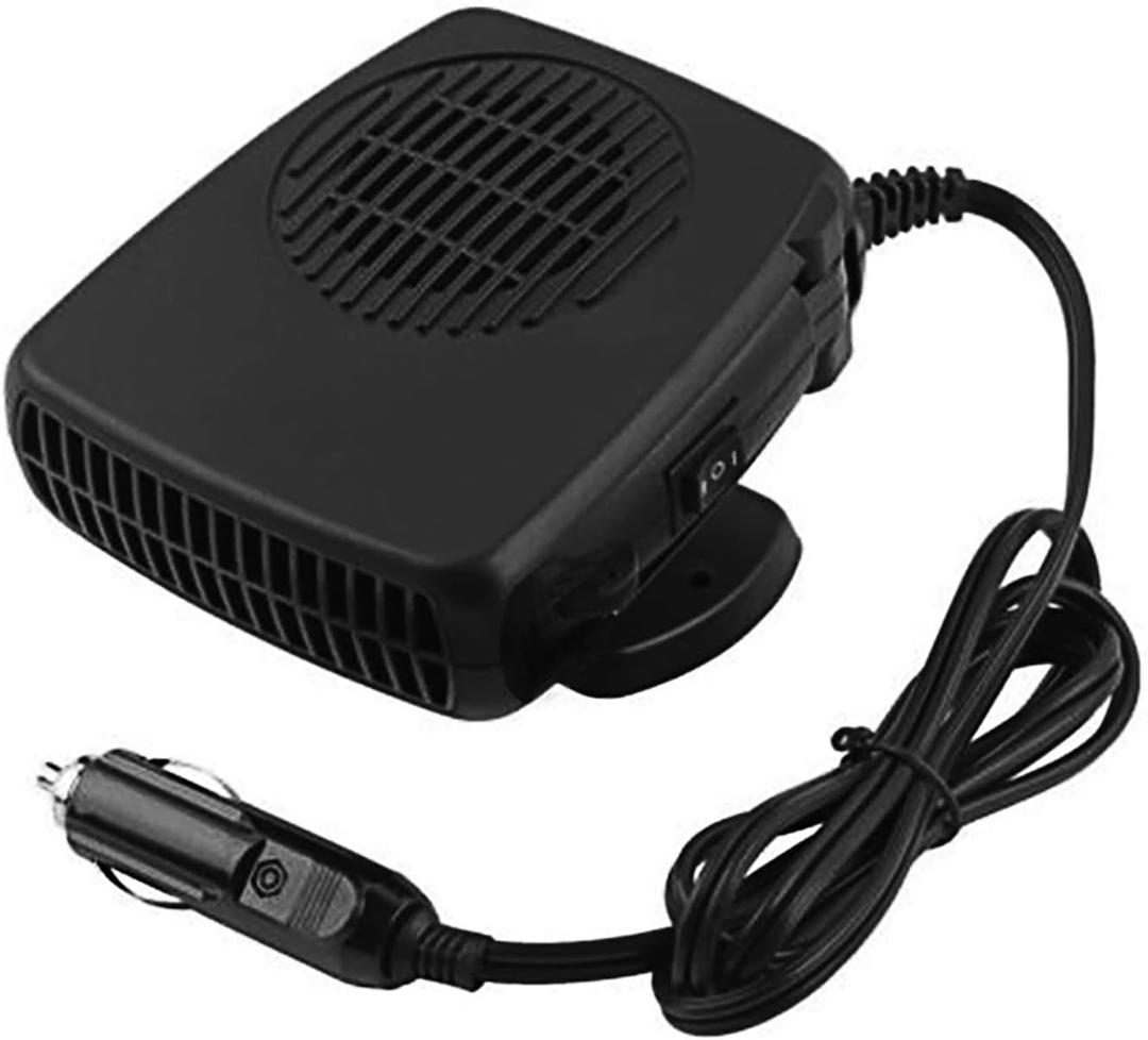 12 Volt Car Heater Car Heater Defroster Portable Electric Fan Heater Windshield Evaporative Ventilation 12V/24V Camping and Combination and Other Warm Winter Spaces,Black,24V