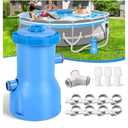 Basic Series 530 GPH Above Ground Pool Filter Pump - ETL Certified Pool Cartridge Filter Pump System with GFCI Protection | Enhances Water Clarity - Effectively Removes Impurities from Water