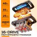 Massager.16 deep Tissue Massage Heads, 30 Speed Settings.Effectively relieves Shoulder,Neck, and Back Pain,Suitable for Families and sedentary Office Workers.