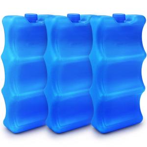 Pack of 3 Reusable Ice Packs for Breastmilk Storage, Bottle Ice Packs for Cool Cooler Bag, Breakfast, Lunch, Baby Bottles, Beer, Camping and Travel
