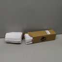 Kevin Textile 2 Pack Decorations Super Soft Striped Corduroy Large Throw Pillow Sham Cushion Cover Living Room, 20 x 20 Inch (50cm), Pure White