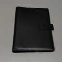 A5 Binder 6 Ring,Mini Photocard Binder for A5 Filler Paper, Loose Leaf Personal Planner with Magnetic Buckle Closure(Black)