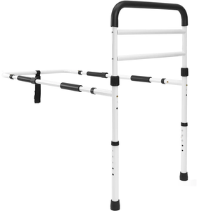 VAUNN MEDICAL ADJUSTABLE BED ASSIST RAIL HANDLE AND HAND GUARD GRAB BAR (ASTM F3186–17 SAFETY STANDARD)