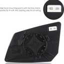 New Passenger Right Side Heated Mirror Compatible With GMC Acadia Chevy Traverse Saturn Outlook Replacement for 15951928, 25990004, 30223, 80223, GM1324119 with Plastic Backing Plate Heated Glass