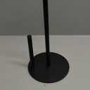 Paper Towel Holder Black, Premium Stainless Steel Kitchen Roll Dispenser, Countertop Roll Organizer with Weighted Base