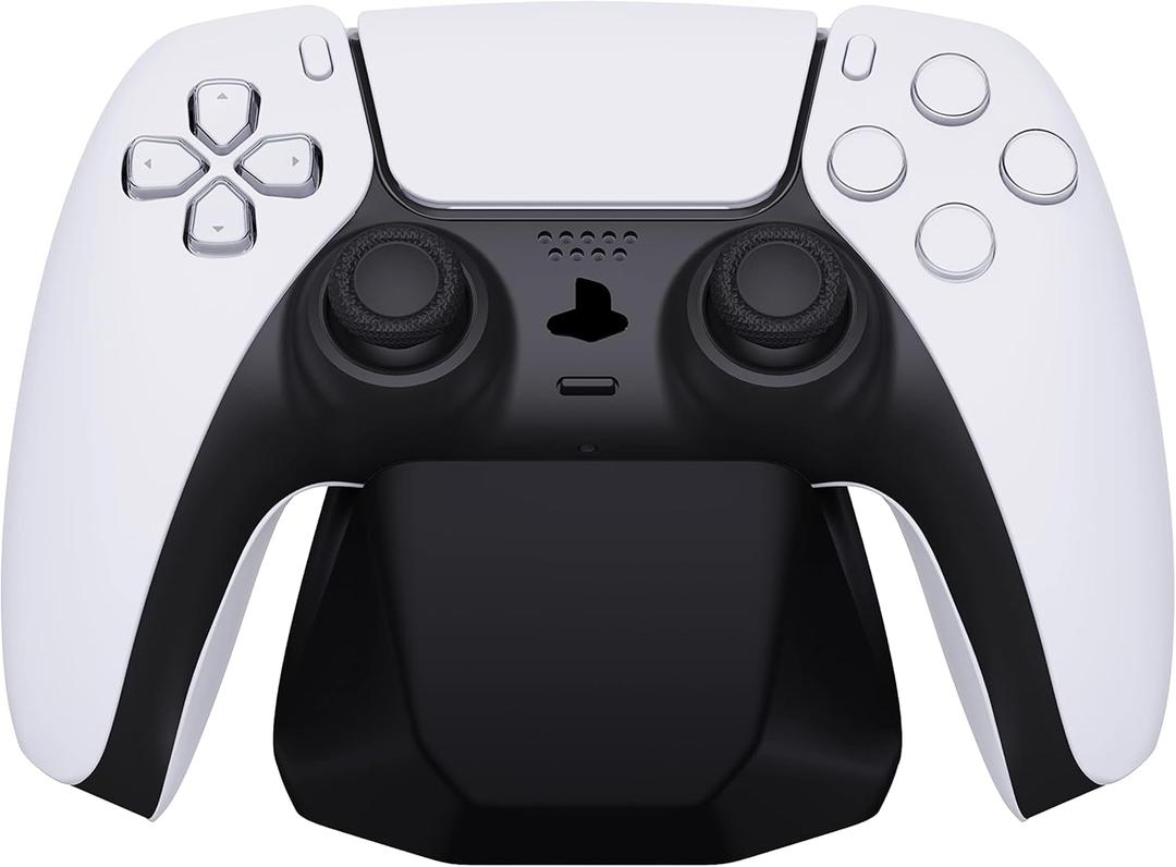 PlayVital Universal Controller Stand for Nintendo Switch 2 Pro & Switch Pro, Gamepad Stand for ps5 & ps4 Controller, Display Stand Holder forXbox Series X/S Controller  Solid Black