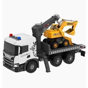 Smart BeBe Official Licensed Scania Friction Toy Tow Truck with Crane Extra Large Friction Truck with Crane Function Lights and Sounds Friction Toy Truck for Kids