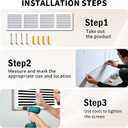 Return Air Grille Cover 32“ x 8.5” (Fits 30 x 6 Duct Opening), Durable MDF