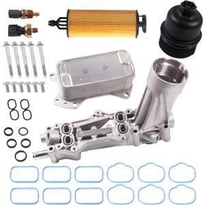 926-959 68105583AF for Dodge Charger Challenger Aluminum Engine Oil Filter Housing 3.6L&MS97204 Chrysler 200 300,Durango Grand Caravan Jeep CherokeeWrangler,Ram 1500 2011 2012 2013 2014-2023 926-876