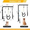 Dog Grooming Arm with Heavy-Duty Clamp, 29" Height Pet Grooming Table Arm for Dogs, Grooming Restraint for Nail Trimming, Haircuts, Grooming Sessions, Easy to Use on Most Grooming Tables