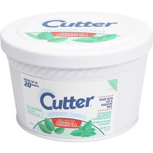 Cutter Citronella and Cornmint Outdoor Candle, 11 ounces, Made with Soy Wax for Outdoor Use