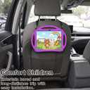 TOPESCT Kids Case for 11" iPad (A16) 11th Gen 2025,10.9" iPad 10th Gen 2022 - Made of Kid-Friendly Silicone, with Built-in Screen Protector, Shockproof Handle Stand Case (Purple)