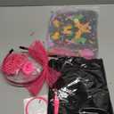 Vinsatin 8 Pcs 80s Outfit Women Costume Accessories Set Tee Racerback Legging Pants Anklet Gloves Earring Hairband (Xx Large,Black)