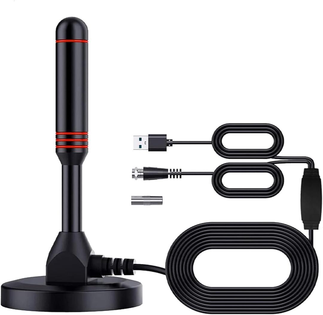 Upgraded Enhanced Chip TV Antenna Indoor Antenna for Smart TV for Long Range Reception and Smart TVs HD Digital Antenna with Amplifier Signal Booster for Local Channels On 4K 1080P/ Factory Supply