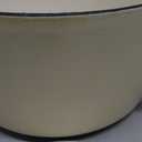 Crock-Pot Artisan 5-Quart Round Dutch Oven  Matte Linen White with Gold Knob, Enameled Cast Iron Cookware