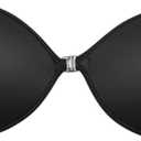 Sticky Bra Adhesive Bra,Strapless, Backless Reusable,Silicone Bra,Sticky Push-Up Bra & Nippl Pasties for Women Girls, Size S