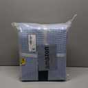 Bedsure GentleSoft 100% Cotton Blanket Twin XL Size for Bed - Breathable and Lightweight, Soft Cozy Textured Herringbone Woven Summer Blanket for College Dorm, Ashley Blue, 66x90 inches