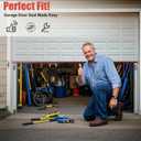Garage Door Seals Bottom Rubber - Jobon 10 Ft Universal U+O Weatherproofing Garage Door Weather Stripping Bottom Seal Replacement Fits Most Standard Garage Doors, Easy Installation
