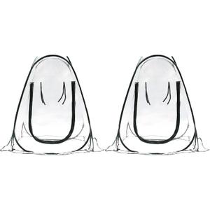 Gardzen 2-Pack 27"x27"x31" Pop up Grow Greenhouse Small Greenhouse, Portable Plant Flowers Mini Green House Cover for Outdoor & Indoor Use