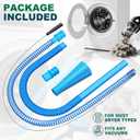 Sealegend 2 Pieces Dryer Vent Cleaner Kit Dryer Lint Vacuum Attachment, Dryer Vent Cleaning Lint Remover 2 Hoses Tools for Home Improvement