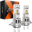 SEALIGHT H7 Led Bulbs, 64,000LM 900% Brightness H7 Light Bulbs, 6500K Cool White Bulbs with 15000RPM Fan, Plug and Play ATV/UTV, 10-Year Extended Lifespan, Pack of 2