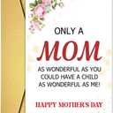 5 x Funny Mothers Day Card, Humorous Mother's Day Cards from Adult Son Daughter Child KidsToddler Baby, Happy Mothers Day Cards for Mom Mommy Mum