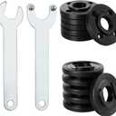 12 pcs Angle Grinder Flange Nuts 5/8"-11, Suit for All 4-1/2" with 2 pcs Spanner, Angle Grinder Flange Replacement for Makita, Ryobi, Dewalt, Milwaukee, Craftsman