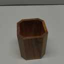 Kitchen Utensils Holder for Countertop: Wooden Utensil Crocks - Cooking Spoons Organizer (Square)