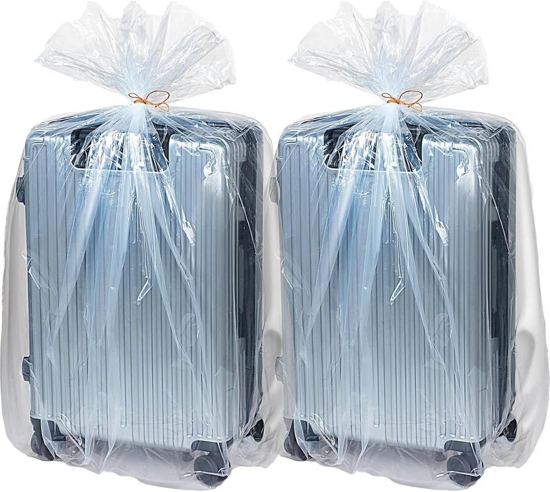 Fainne 10 Pack Extra Large Clear Plastic Storage Bags 23 x 39 Inch 2.75 Mils Giant Jumbo Moving Flat Plastic Storage Bags for Clothes Packing Luggage Suitcase Furniture Comforter Bike Blanket