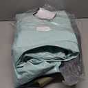 Intex Kids Travel Air Mattress Inflatable Bed with Raised Sides and Hand Pump - Portable Blow-Up Toddler Traveler Bed for Children's Naps or Sleep (Mint Green)