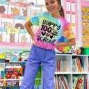 100 Days of School Shirt for Women Teacher T Shirts Back to School Inspirational Tee Tops (XL)
