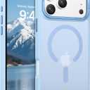 GaoBao Magnetic for iPhone 17 Pro Case [Compatible with Mag-Safe] [Translucent Matte] 16FT Military Grade Drop Protection Slim Shockproof Protective Cases for iPhone 17 Pro 6.3", Light Blue