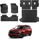 Floor Mats Set Cargo Liner and Backrest Mat for for Chevy Chevrolet Equinox/GMC Terrain 2018-2024, All Weather TPE Full Mat Set Cargo Mat for Equinox Accessories