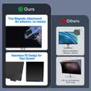 2 Pack Magnetic 27 Inch Computer Privacy Screen for Monitor 16:9 Aspect Ratio, Anti-Glare Blue Light Computer Monitor Privacy Shield, Removable Anti-Spy Screen Protector