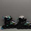 Adjustable Inline Skates for Kids and Teens, All 8 Wheels of Inline Roller Skates Light Up, Safe and Fun Illuminating for Outdoor Indoor Sports, Size: Medium - Big Kid (1Y-4Y US)