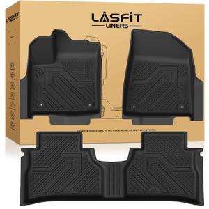 LASFIT Floor Mats for Nissan Murano 2025-2026, Custom Fit All Weather Protection TPE Durable Floor Liners for 2025-2026 Murano SV/SL/Platinum 1st & 2nd Row Front & Rear Car Mats, Black