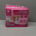 American Kennel Club Female Dog Wrap, Disposable Diapers with Wetness Indicator, Small, 50 Count