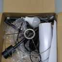 Floor Lamp with Pleated Shade - 62'' LED Standing Lamp with Foot Switch & Night Light, 3 Color Temps, 9W E26 Bulb Included, Modern Corner Lamp for Bedroom Living Room Office Reading, Black