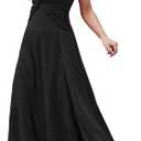 XEB Wedding Guest Dresses for Women 2026 V Neck Formal Dresses for Women Sleeveless Evening Size M