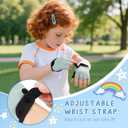 Braventure Kids Bike Gloves for Age 4-13: Half Finger Fingerless Workout Gloves Non-Slip Gel for Bike Motorcycle