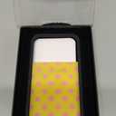 Wildflower Cases - Compatible with iPhone 17 Pro | Protective Black Bumper, 6.5ft Drop Test Certified, Women Owned Small Business | Spots Aesthetic Trendy Cute | Polka Dot - Pink and Yellow