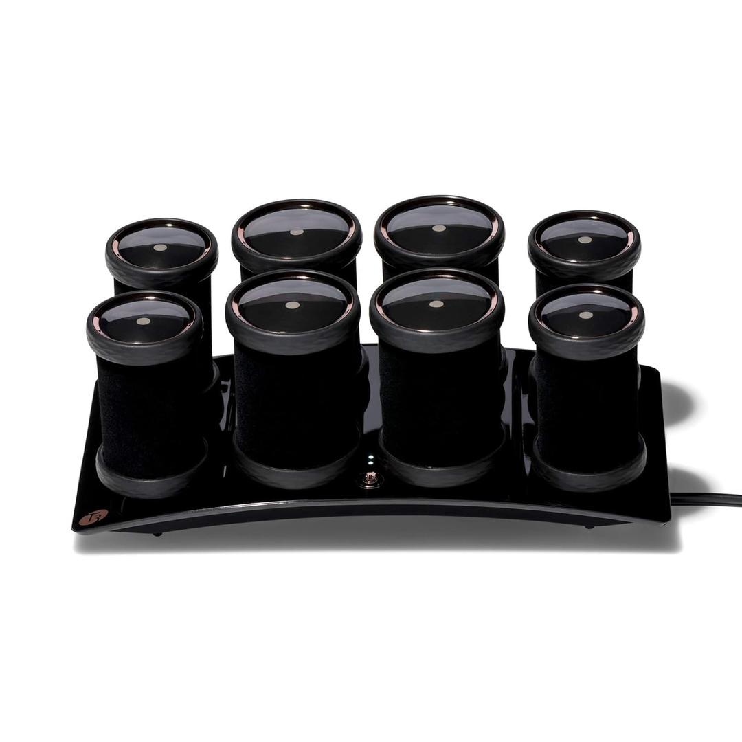 T3 - Volumizing Hot Rollers LUXE | Premium Hair Curler Set for Long Lasting Volume, Body & Shine | Set of 8-4 XL (1.75") & 4 Large (1.5)