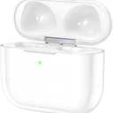 Wireless Charging Case for Airpod 3rd, Replacement with Sync Button and Built-in 600 mAH Battery, No Earbuds Include (Case 3rd)