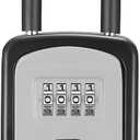 Puroma Key Lock Box, Lockbox for Keys Outdoor Combination Security Lockbox Outside Portable Storage Safe Box for Realtor and Rental, Home Office Apartment Door Handle House Key