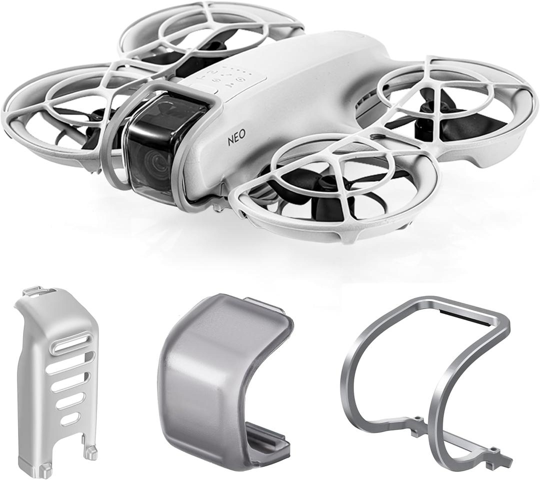 3-IN-1Protector Kit for DJI Neo Accessories,STARTRC PHOTO Neo Gimbal Bumper +Battery Protector Landing Gear+Gimbal Cover for DJI Neo Drone Protection