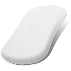 Lisara Baby Bassinet Mattress, 30 x 18 Dual Sided Gel Memory Foam Bassinet Mattress with Waterproof, Removable, Ice Silk Cover, Fit for Halo Bassinest, Swivel/Flex/Glide/Premiere/Luxe Series Sleeper