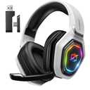 Ozeino 2.4GHz Wireless Gaming Headset for PC, Ps5, Ps4 - Lossless Audio USB & Type-C Ultra Stable Gaming Headphones with Flip Microphone, 40-Hr Battery Gamer Headset for Switch, Laptop, Mobile, Mac